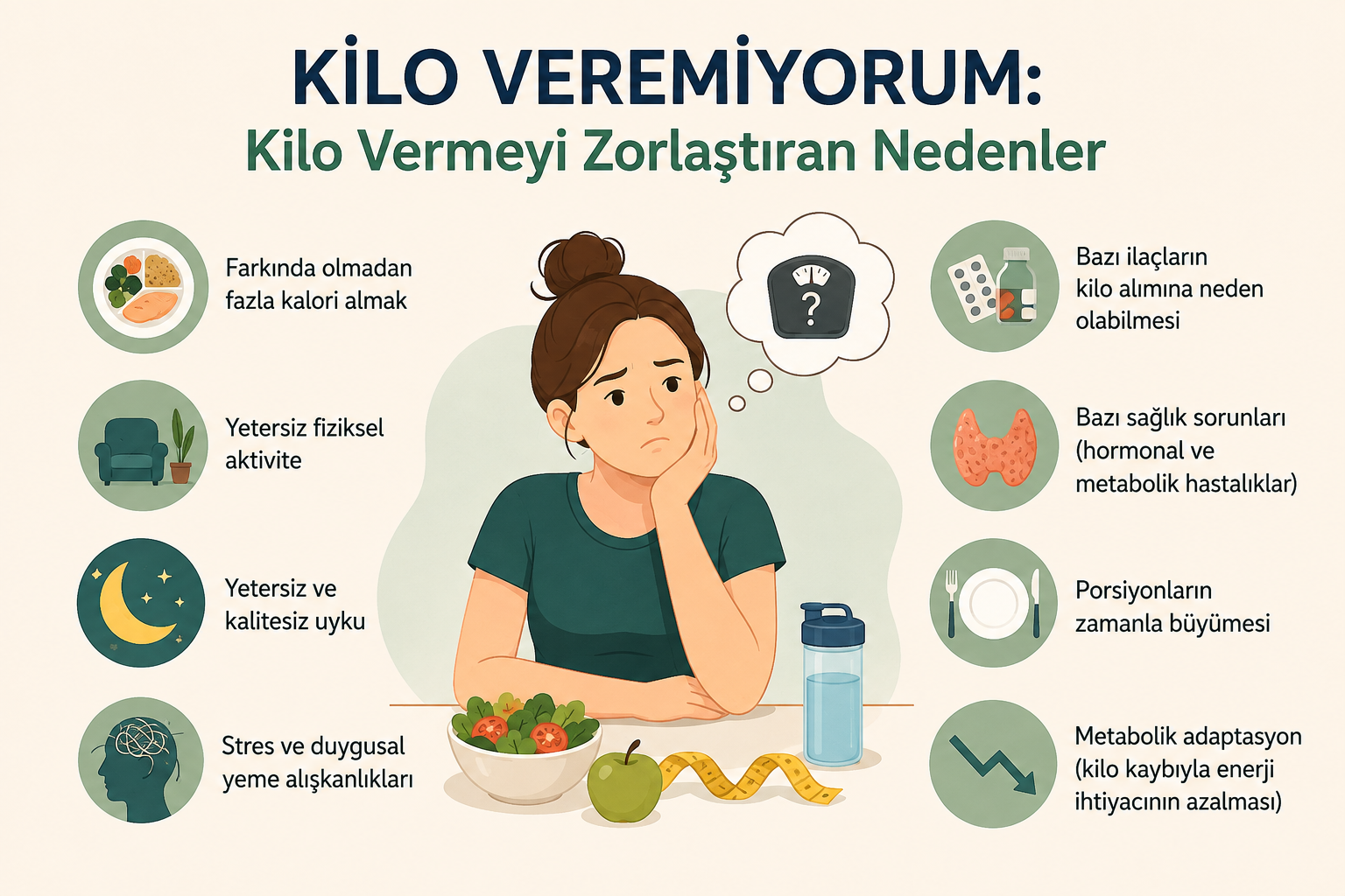 Kilo Vermeyi Zorlaştıran Nedenler